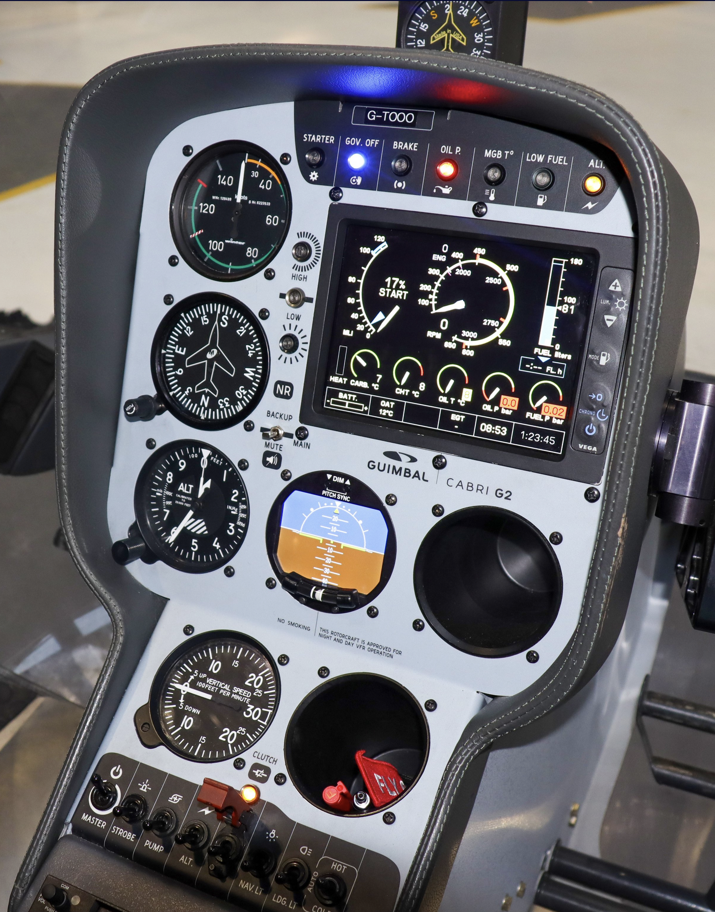 cutaway diagrams of an attitude indicator, turn coordinator, and heading indicator showing gyro orientation